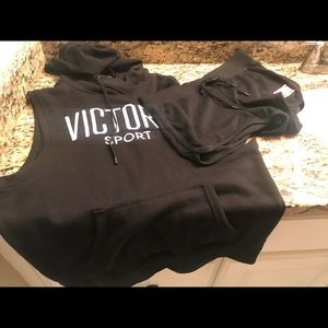 NWT PINK pullover w/short set